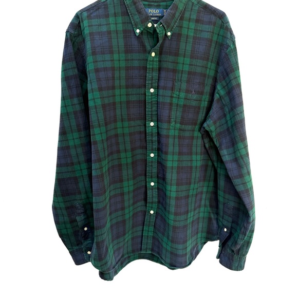 Ralph Lauren Other - Polo Ralph Lauren Classic Fit Dark Green / Navy Plaid Button-Down Shirt, XXL